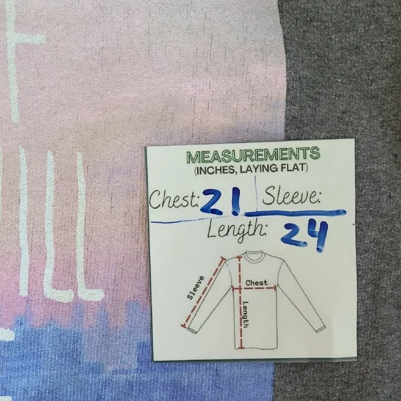 Glamour Kills Gray Crew Neck Sweatershirt Dream As If You Will Live Forever XL - Picture 8 of 10